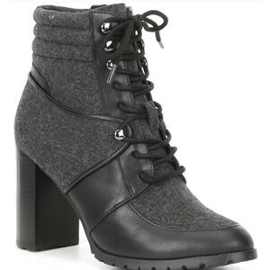 NWOB ANTONIO MELANI Grayciee Lace Up Heeled Boot Size 7M